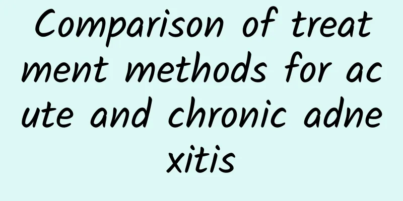 Comparison of treatment methods for acute and chronic adnexitis