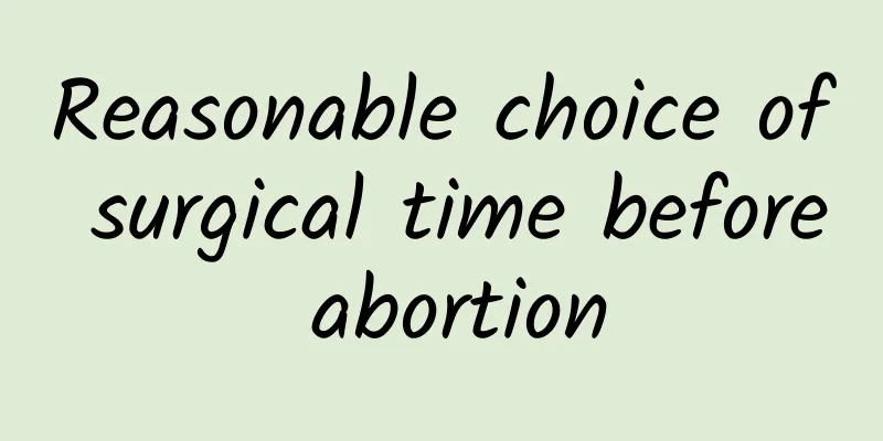 Reasonable choice of surgical time before abortion