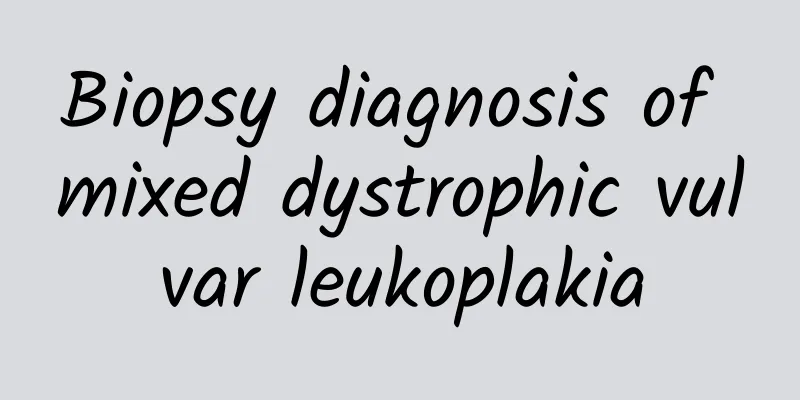 Biopsy diagnosis of mixed dystrophic vulvar leukoplakia
