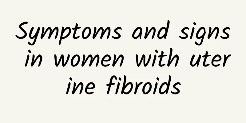 Symptoms and signs in women with uterine fibroids