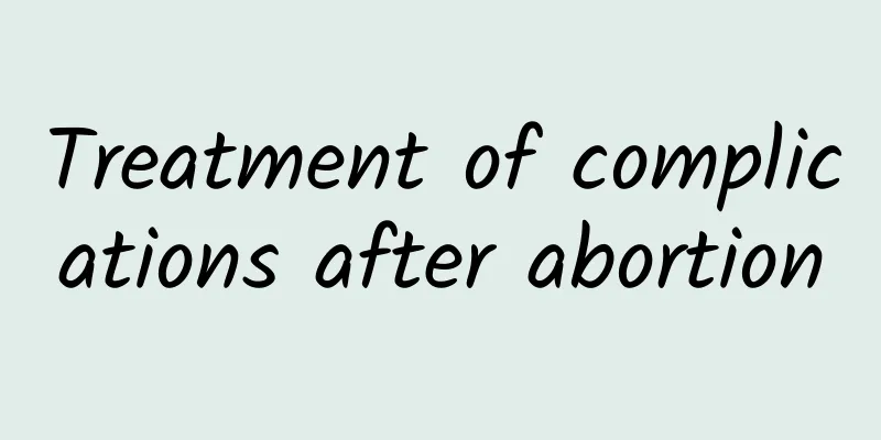Treatment of complications after abortion