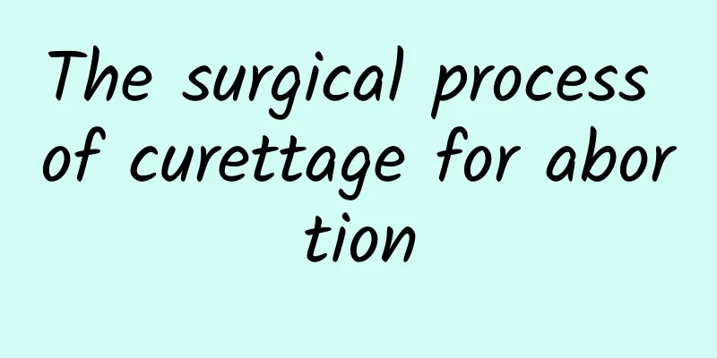 The surgical process of curettage for abortion