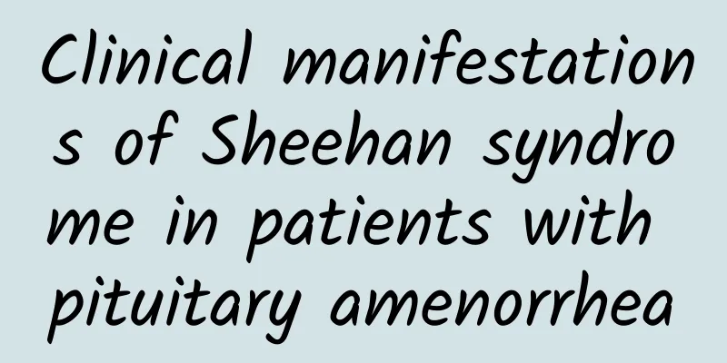 Clinical manifestations of Sheehan syndrome in patients with pituitary amenorrhea