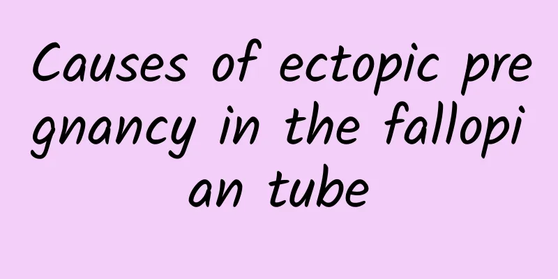 Causes of ectopic pregnancy in the fallopian tube