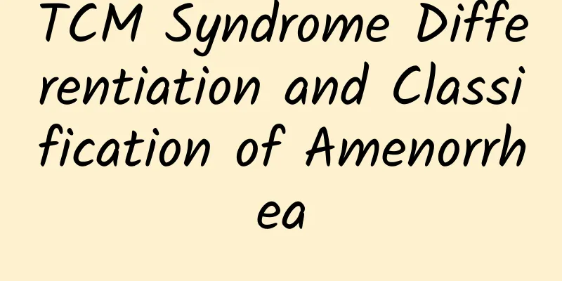 TCM Syndrome Differentiation and Classification of Amenorrhea