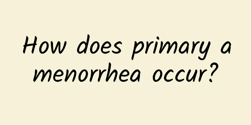 How does primary amenorrhea occur?