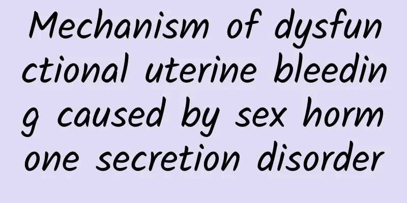 Mechanism of dysfunctional uterine bleeding caused by sex hormone secretion disorder