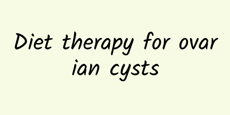 Diet therapy for ovarian cysts