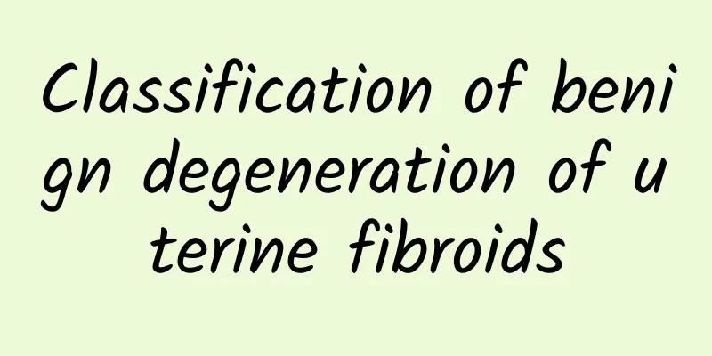Classification of benign degeneration of uterine fibroids