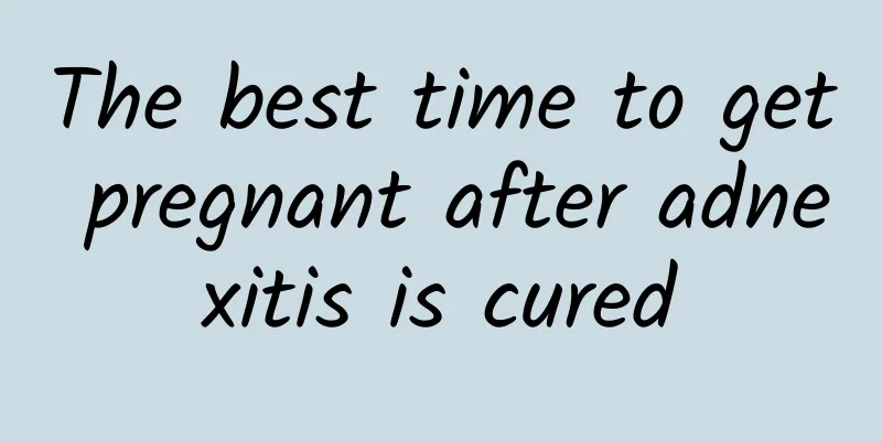 The best time to get pregnant after adnexitis is cured