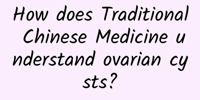 How does Traditional Chinese Medicine understand ovarian cysts?