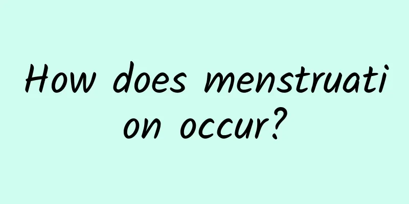 How does menstruation occur?