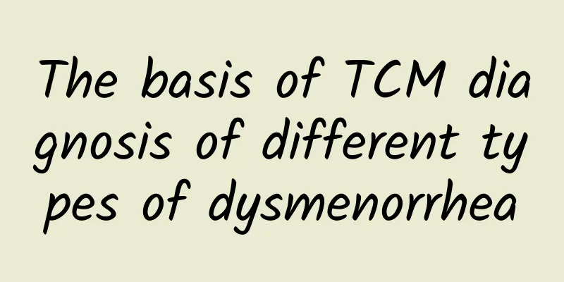 The basis of TCM diagnosis of different types of dysmenorrhea