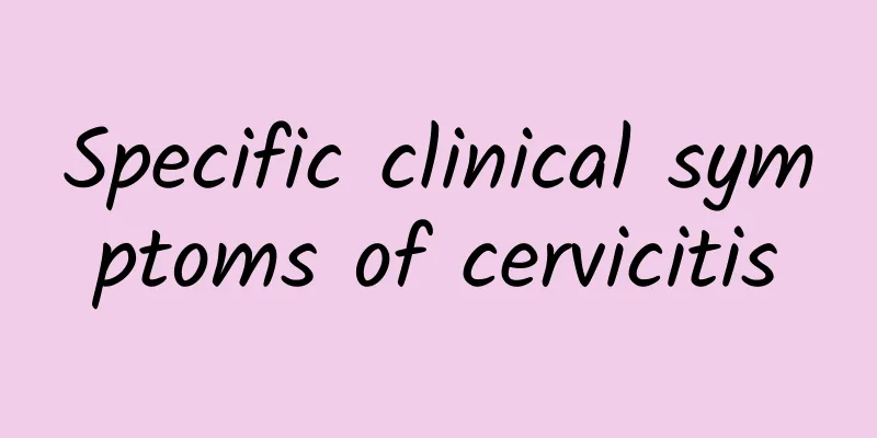 Specific clinical symptoms of cervicitis