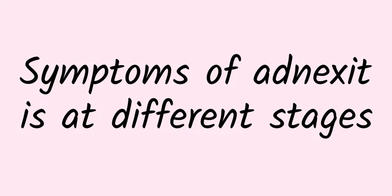 Symptoms of adnexitis at different stages