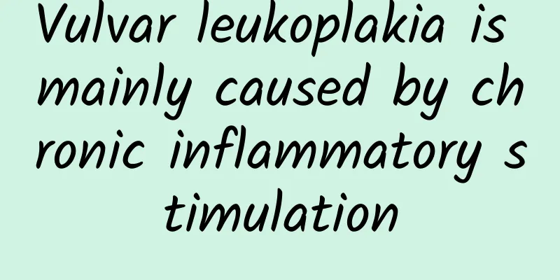 Vulvar leukoplakia is mainly caused by chronic inflammatory stimulation
