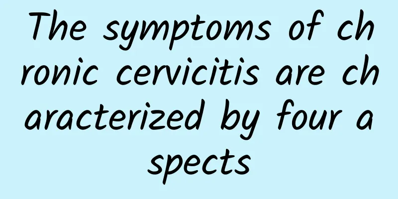 The symptoms of chronic cervicitis are characterized by four aspects