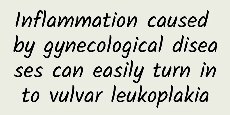 Inflammation caused by gynecological diseases can easily turn into vulvar leukoplakia