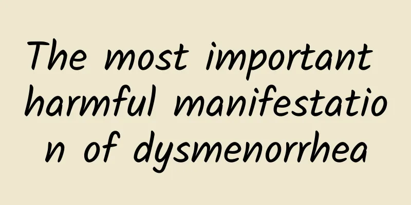 The most important harmful manifestation of dysmenorrhea