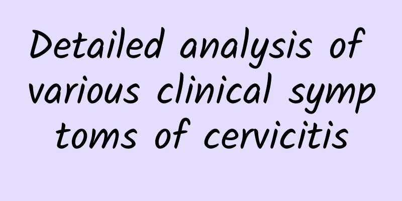 Detailed analysis of various clinical symptoms of cervicitis