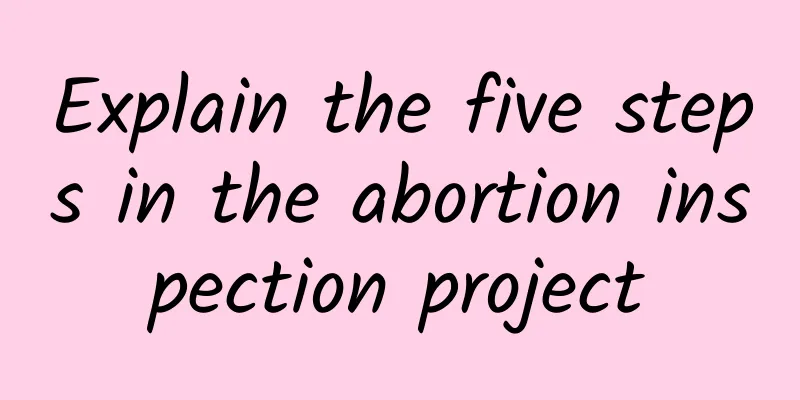 Explain the five steps in the abortion inspection project