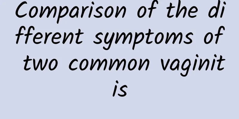 Comparison of the different symptoms of two common vaginitis