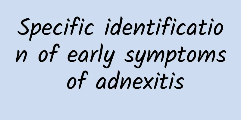 Specific identification of early symptoms of adnexitis