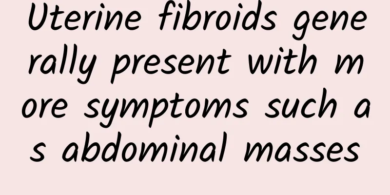 Uterine fibroids generally present with more symptoms such as abdominal masses