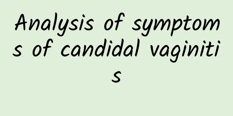 Analysis of symptoms of candidal vaginitis