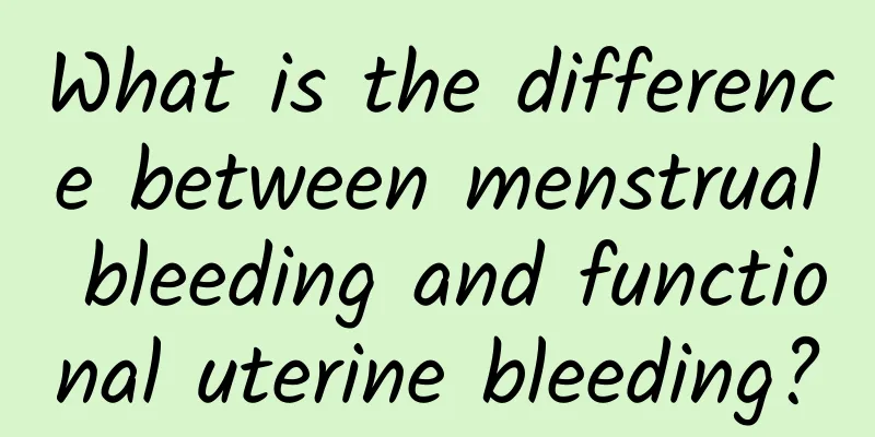 What is the difference between menstrual bleeding and functional uterine bleeding?