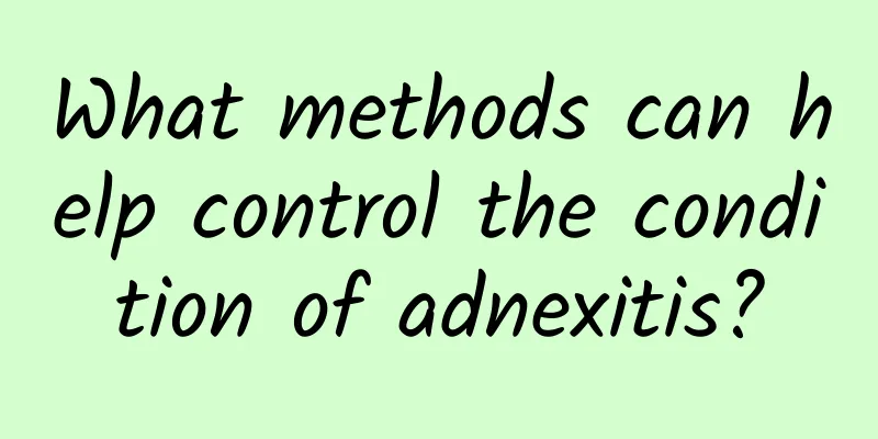 What methods can help control the condition of adnexitis?