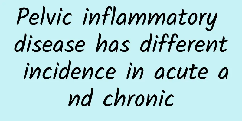 Pelvic inflammatory disease has different incidence in acute and chronic