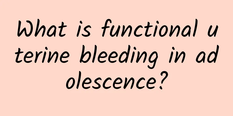 What is functional uterine bleeding in adolescence?