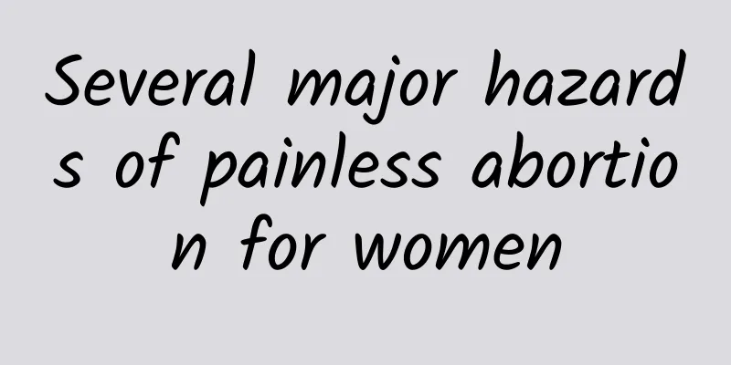 Several major hazards of painless abortion for women
