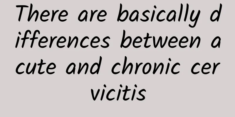 There are basically differences between acute and chronic cervicitis