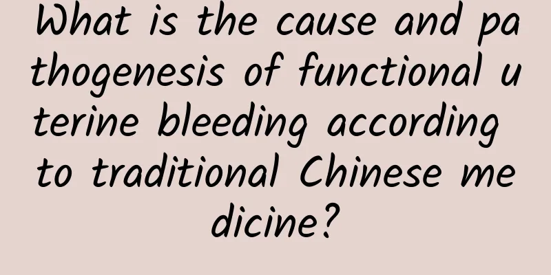What is the cause and pathogenesis of functional uterine bleeding according to traditional Chinese medicine?