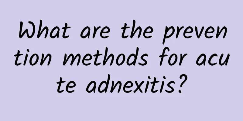 What are the prevention methods for acute adnexitis?
