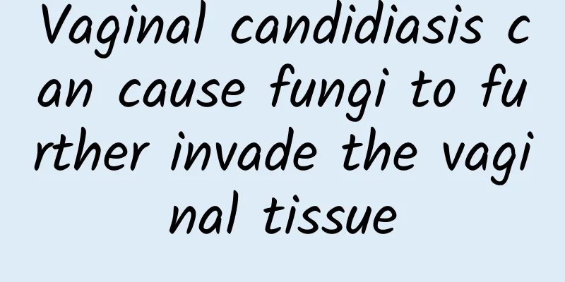 Vaginal candidiasis can cause fungi to further invade the vaginal tissue