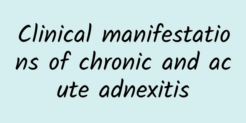 Clinical manifestations of chronic and acute adnexitis