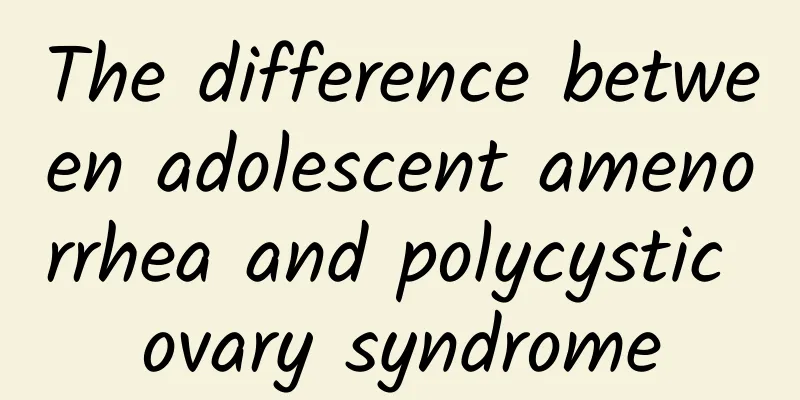 The difference between adolescent amenorrhea and polycystic ovary syndrome