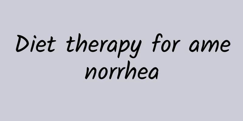 Diet therapy for amenorrhea