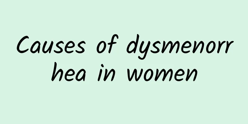 Causes of dysmenorrhea in women