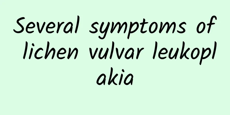 Several symptoms of lichen vulvar leukoplakia