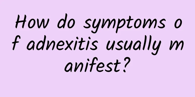 How do symptoms of adnexitis usually manifest?