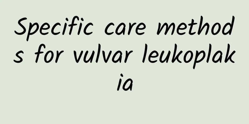 Specific care methods for vulvar leukoplakia