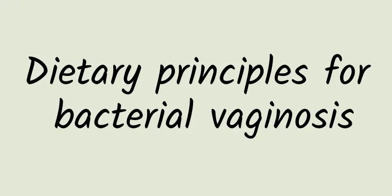 Dietary principles for bacterial vaginosis