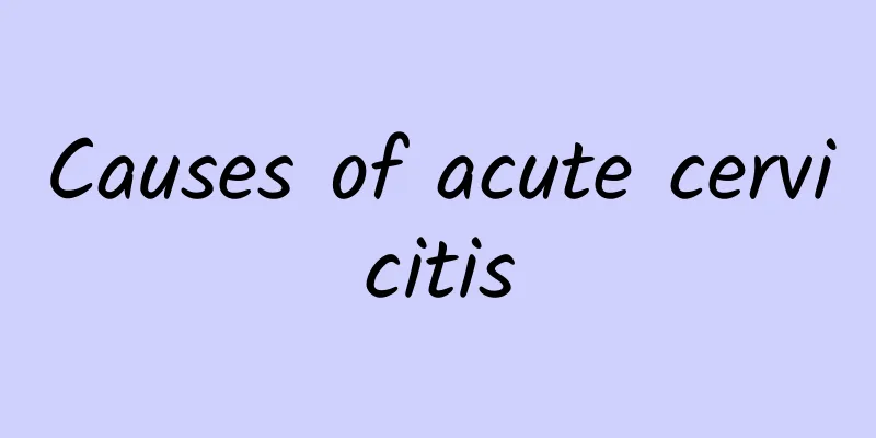Causes of acute cervicitis