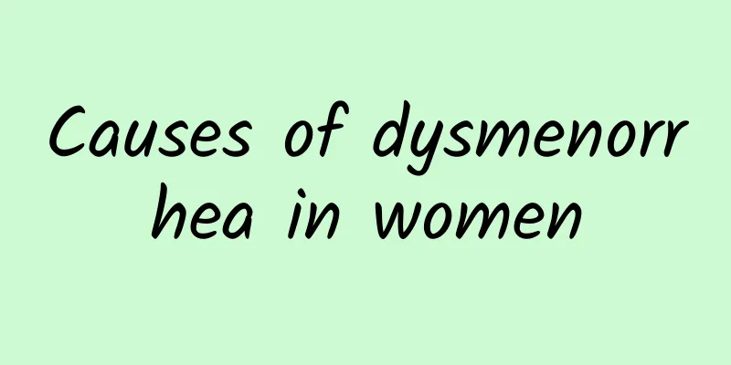Causes of dysmenorrhea in women