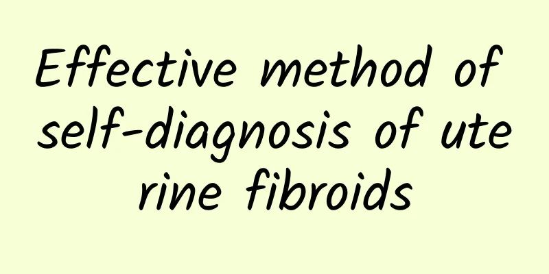 Effective method of self-diagnosis of uterine fibroids