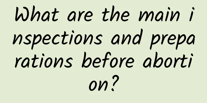 What are the main inspections and preparations before abortion?